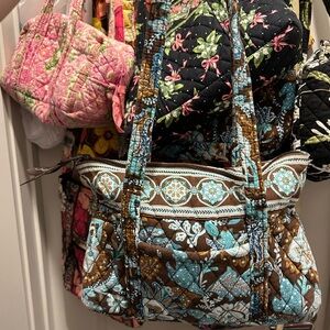 Vera Bradley- Java Blue little betsey tote handbag